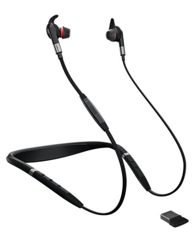 Auriculares Inalámbricos Jabra Evolve 75e Ms (Bluetooth 4.2, Cancelación de Sonido, Negro)
