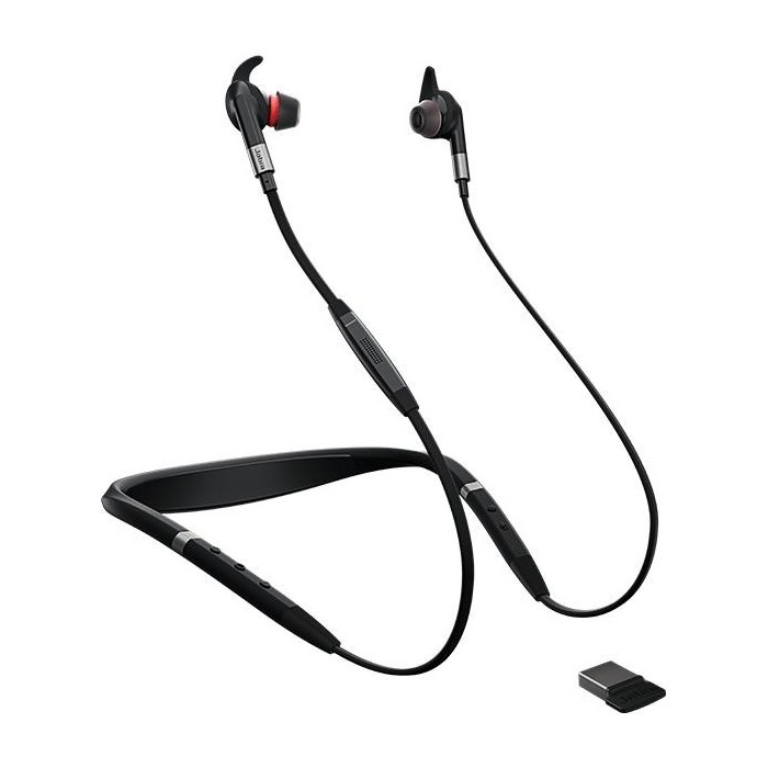 Auriculares Inalámbricos Jabra Evolve 75e Ms (Bluetooth 4.2, Cancelación de Sonido, Negro)
