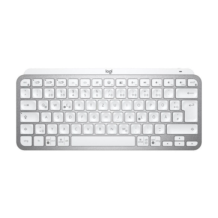 Teclado Logitech MX Keys Mini Wireless, Dongle USB, Bluetooth, Gris, Español