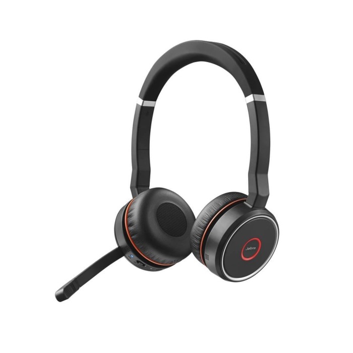 Audífonos con Micrófono Jabra Evolve 75+MS Stereo, Bluetooth, Inalámbrico, Optimizados para Skype
