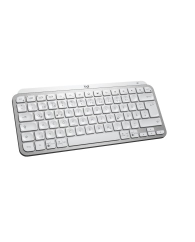 Teclado Logitech MX Keys Mini Wireless, Dongle USB, Bluetooth, Gris, Español
