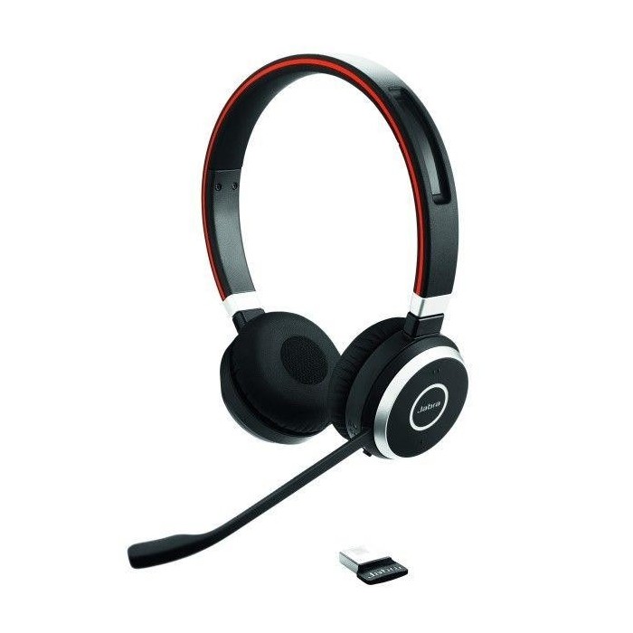 Audifonos Jabra Evolve 65 MS stereo, Dual, con Jabra LINK 360