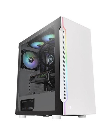 Gabinete Gamer Thermaltake H200 TG Snow, RGB, Mid-Tower, ATX, Micro-ATX, Mini-ITX, Vidrio templado