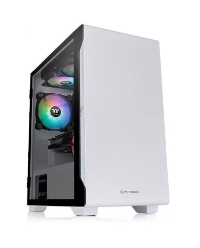 Gabinete S100TG Snow/White/Win/SPCC/Tempered Glass