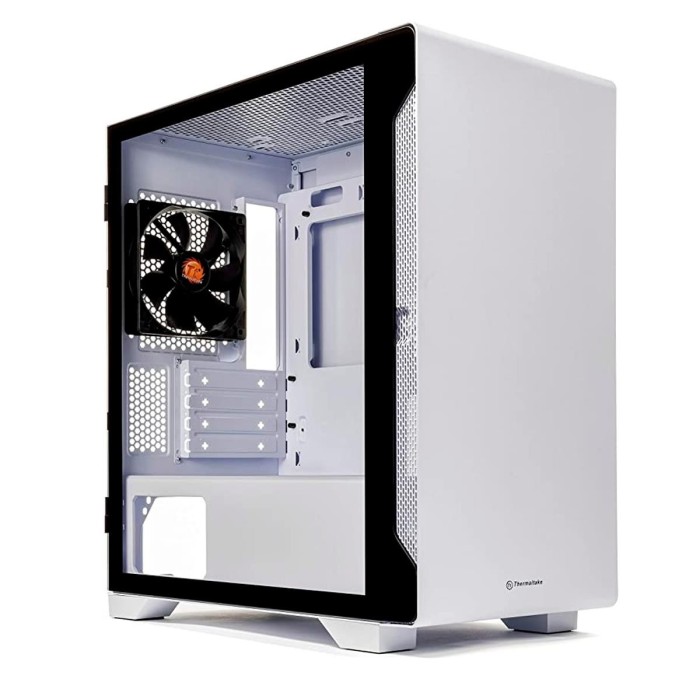 Gabinete S100TG Snow/White/Win/SPCC/Tempered Glass