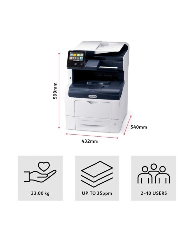 Impresora Xerox Color VersaLink C405 MFP Printer Copy Scan Fax up to 36ppm (C405V_DN)