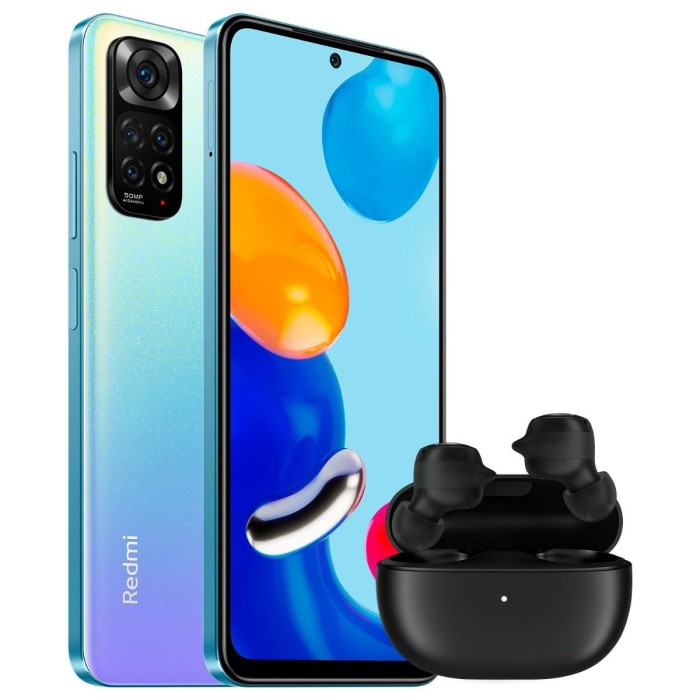 Smartphone Redmi Note 11 EU 4GB 128GB Star Blue +  Redmi Buds 3 Lite Black
