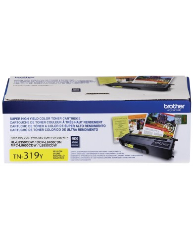 Cartucho Toner Brother TN319Y Amarillo para MFC-l8850 MFC-L8600CD