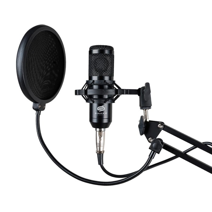 Micrófono Streaming Snake Gamer Vipera MC1200 USB Soporte flexible