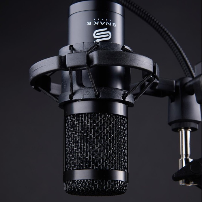 Micrófono Streaming Snake Gamer Vipera MC1200 USB Soporte flexible