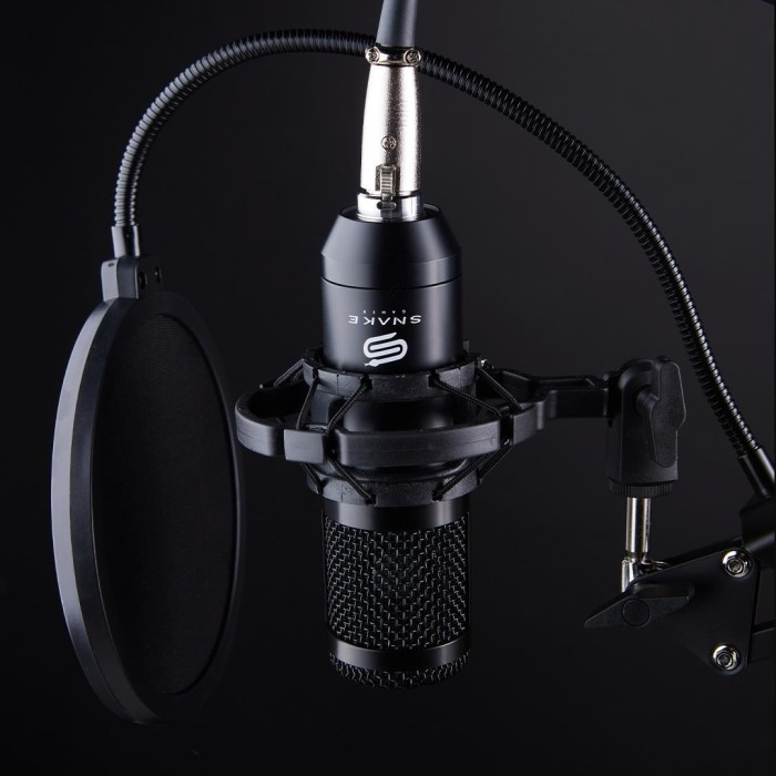 Micrófono Streaming Snake Gamer Vipera MC1200 USB Soporte flexible