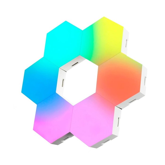 Luces Hexagonales RGB Snake Gamer Vipera One SN1150 no Usa Pilas (6 unidades)
