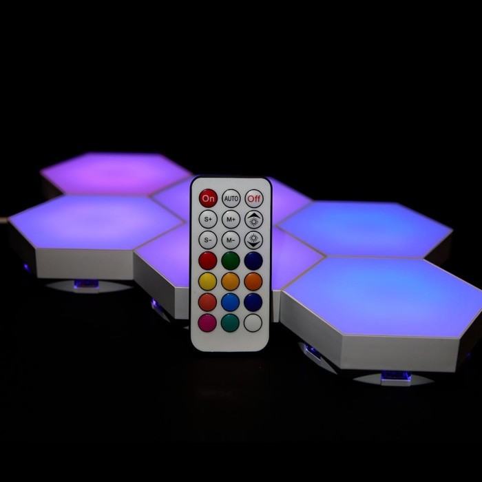 Luces Hexagonales RGB Snake Gamer Vipera One SN1150 no Usa Pilas (6 unidades)
