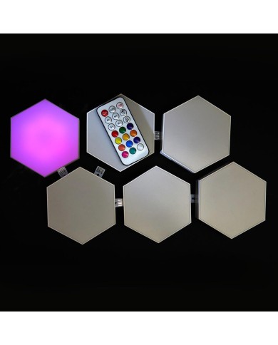 Luces Hexagonales RGB Snake Gamer Vipera One SN1150 no Usa Pilas (6 unidades)