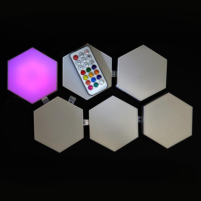 Luces Hexagonales RGB Snake Gamer Vipera One SN1150 no Usa Pilas (6 unidades)