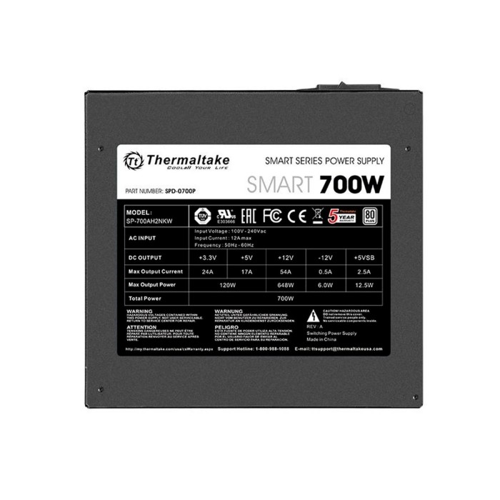 Fuente De Poder Smart 700w 80plus
