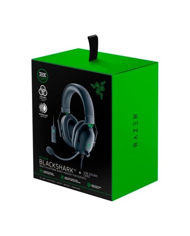 Audifonos Gamer Razer BlackShark V2 + USB Sound Card
