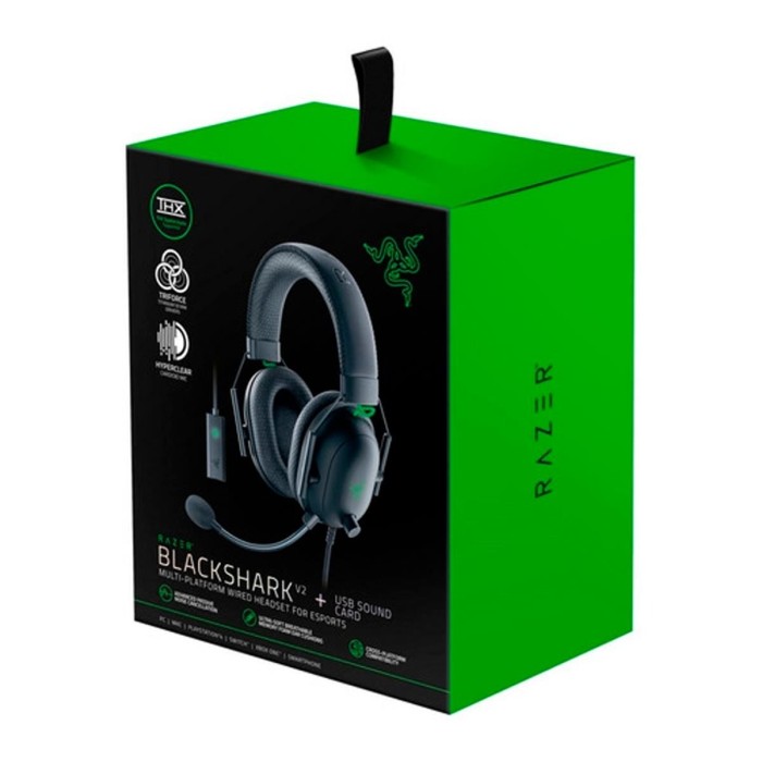 Audifonos Gamer Razer BlackShark V2 + USB Sound Card