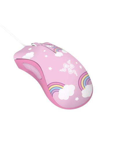 Mouse gamer Razer DeathAdder Essential + Mouse Pad Goliathus Hello Kitty and Friends Edition