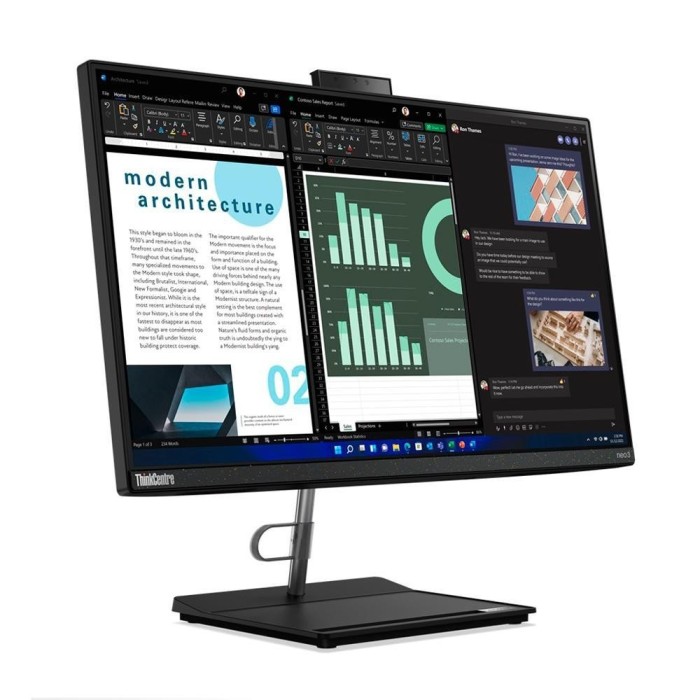 All In One Lenovo ThinkCentre Neo 30A 23.8" i5-1240P, 8GB Ram, 256GB SSD, W10P