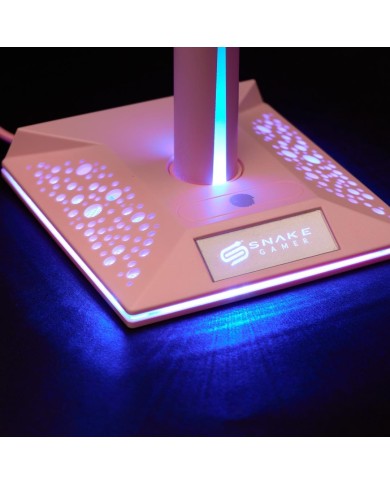 Soporte para Audífonos Snake Gamer Najash Pinkker NJ395 RGB USB