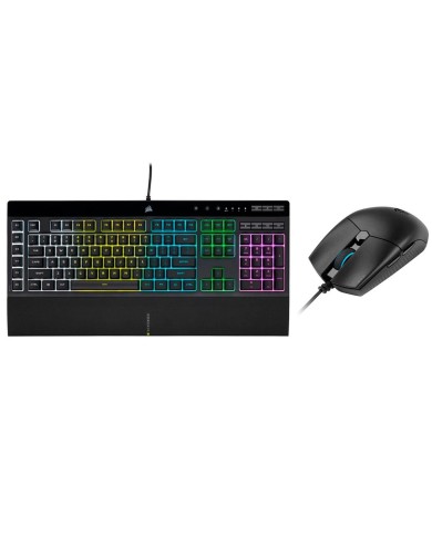 Corsair combo Teclado K55 RGB PRO + Mouse Katar PRO