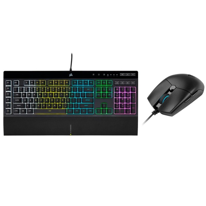 Corsair combo Teclado K55 RGB PRO + Mouse Katar PRO