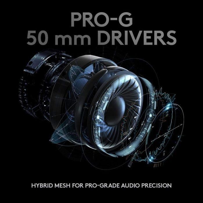 Audífonos Gamer Logitech G Pro X (7.1, Inalámbrico, LightSpeed, Negro)