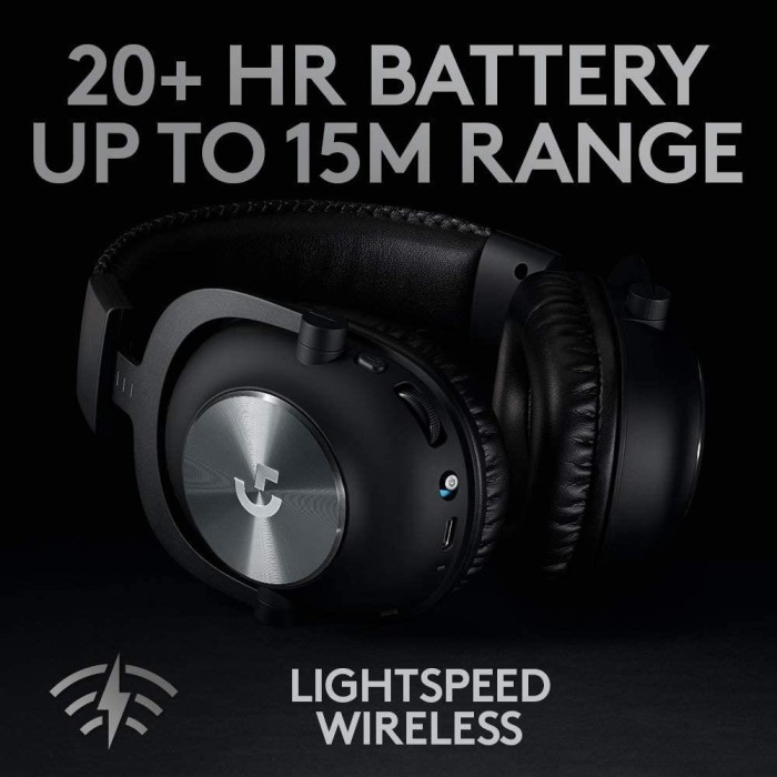 Audífonos Gamer Logitech G Pro X (7.1, Inalámbrico, LightSpeed, Negro)