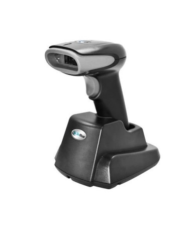 Lector de Código de Barras 3nStar Inalámbrico 2D, con Base, USB, Negro