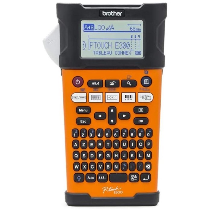 Rotuladora industrial portátil PT-E300VP con batería recargable