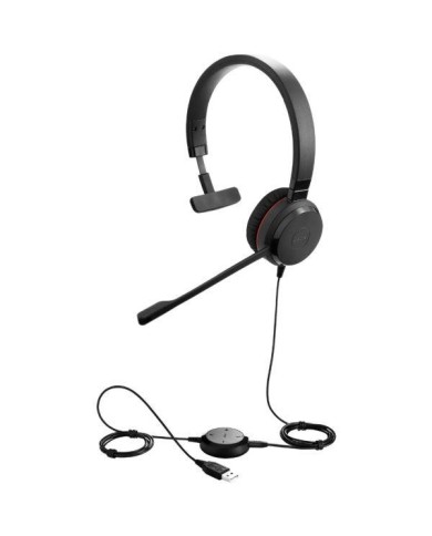 Auricular Jabra Evolve 30 II MS Mono - en oreja - cableado - USB, conector de 3,5 mm