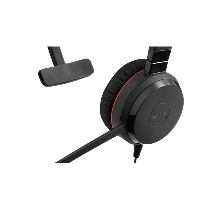 Auricular Jabra Evolve 30 II MS Mono - en oreja - cableado - USB, conector de 3,5 mm