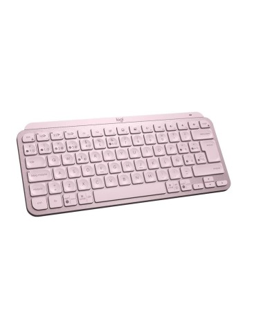 Teclado Inalámbrico Logitech MX Keys Mini, Bluetooth 5.0, 2.4GHz, USB-C, Rosa Español