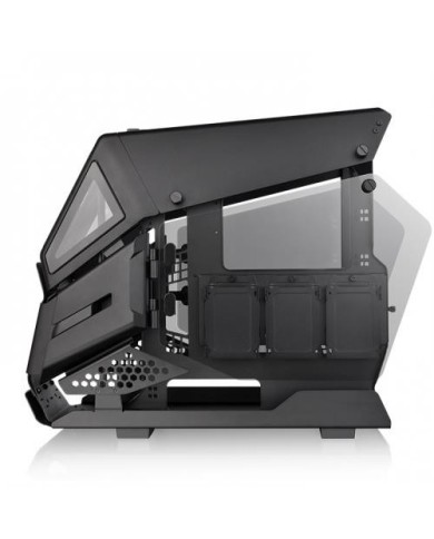 Gabinete Gamer Thermaltake AH T200, Micro-Case, Micro-ATX, Mini-ITX, Vidrio templado, Color negro