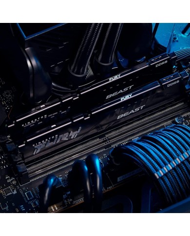 Kit de Memoria RAM Kingston Fury Beast de 32GB (16GB x2, DDR5, 5200Mhz, CL40, DIMM)