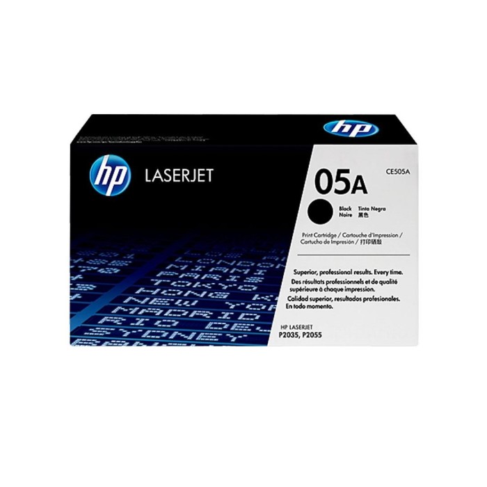 Cartucho de Tóner Hp Laserjet 05A Negro CE505A