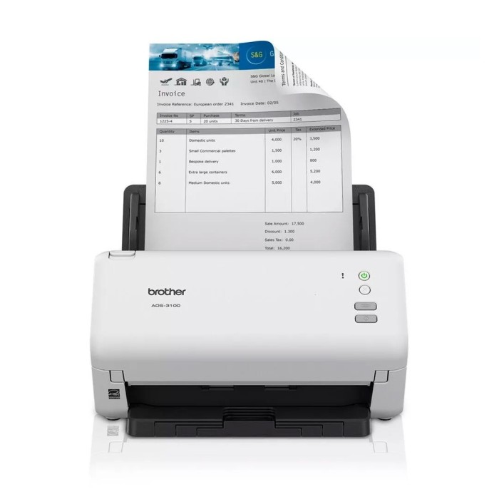 Escanner Brother Escaner ADS-3100 Dual 40/80ipm USB 3.0