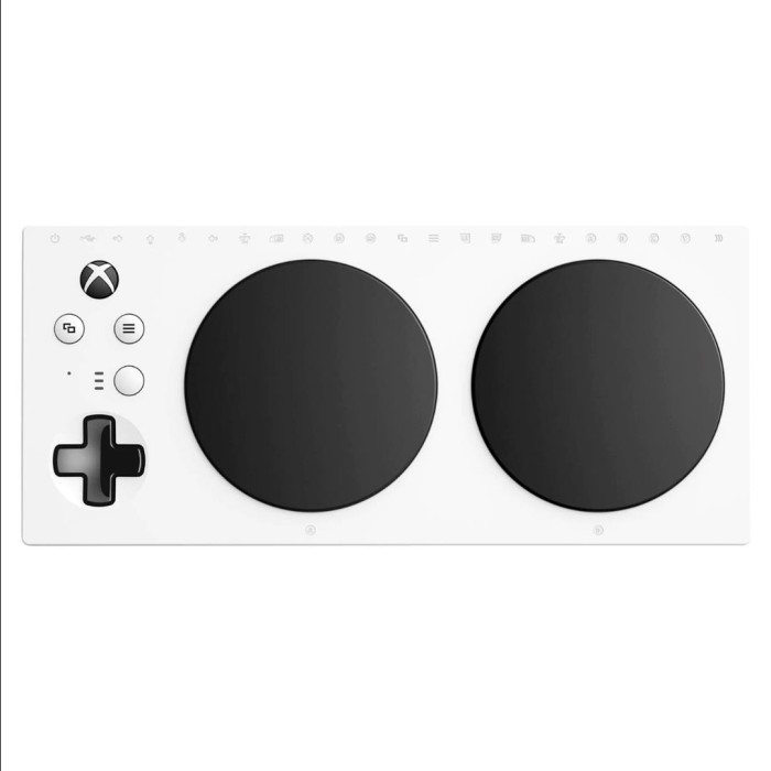 Control Adaptativo Microsoft Xbox, Inalámbrico, Bluetooth, USB-C, 19 Puertos 3,5 mm, Blanco