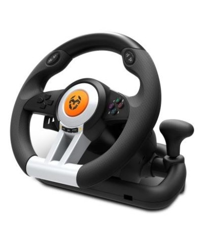 Kit volante con pedales Krom K-Wheel PC, PS3, PS4 Y XBOX ONE