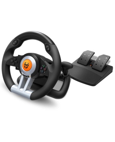 Kit volante con pedales Krom K-Wheel PC, PS3, PS4 Y XBOX ONE