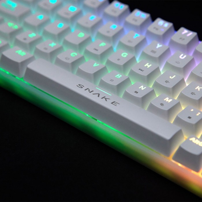 Teclado Gamer mecánico Snake Gamer Vipera SN790 RGB Switch Outemu Red Español