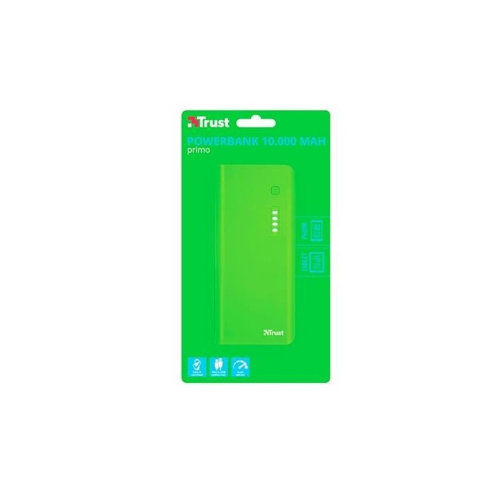 Cargador portatil Trust Urban Primo 10.000 mAh Verde (22748)