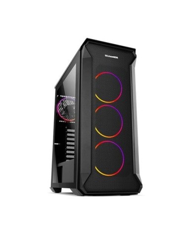 Gabinete gamer Nox Hummer Quantum ARGB - Vidrio templado ATX, Micro ATX e ITX (115NX00007)