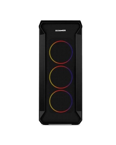 Gabinete gamer Nox Hummer Quantum ARGB - Vidrio templado ATX, Micro ATX e ITX (115NX00007)