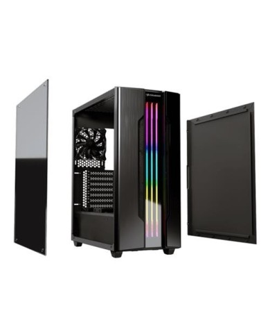 Gabinete Cougar Gemini S Iron Grey - Vidrio templado Mini ITX / Micro ATX / ATX (385BMBP.0001)