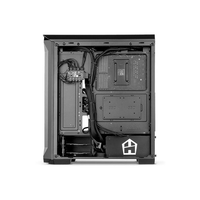 Gabinete gamer Nox Hummer Quantum ARGB - Vidrio templado ATX, Micro ATX e ITX (115NX00007)