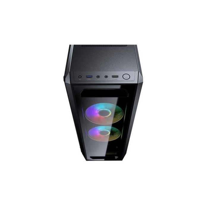 Gabinete Cougar MX350 RGB - Vidrio templado Mini-ITX / Micro ATX / ATX (385NM10.0006)