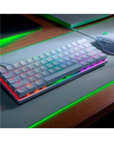 Teclado gamer Razer Huntsman Mini Switch Red Mercury White (108RZ00049)