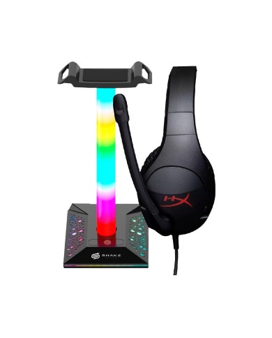 AUDIFONO  CLOUD STINGER NEGRO + SOPORTE PARA AUDÍFONOS SNAKE GAMER SN390
